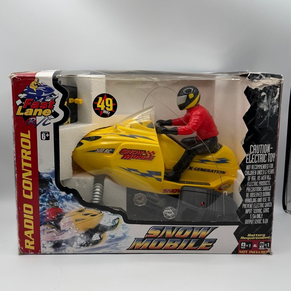 Vintage Fast Lane RC Snowmobile X-Generation Remote Control Toys R Us 1999‎
